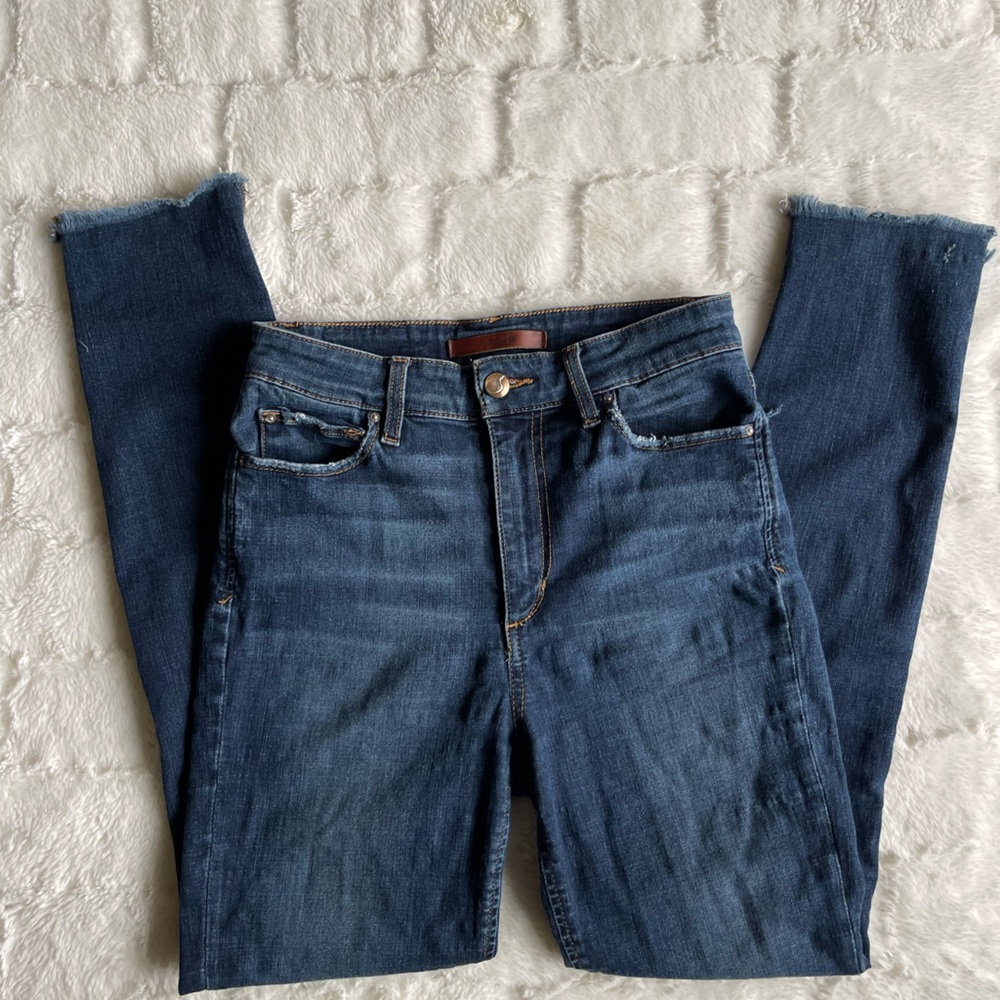 Joe’s blue high rise skinny ankle jeans size 27